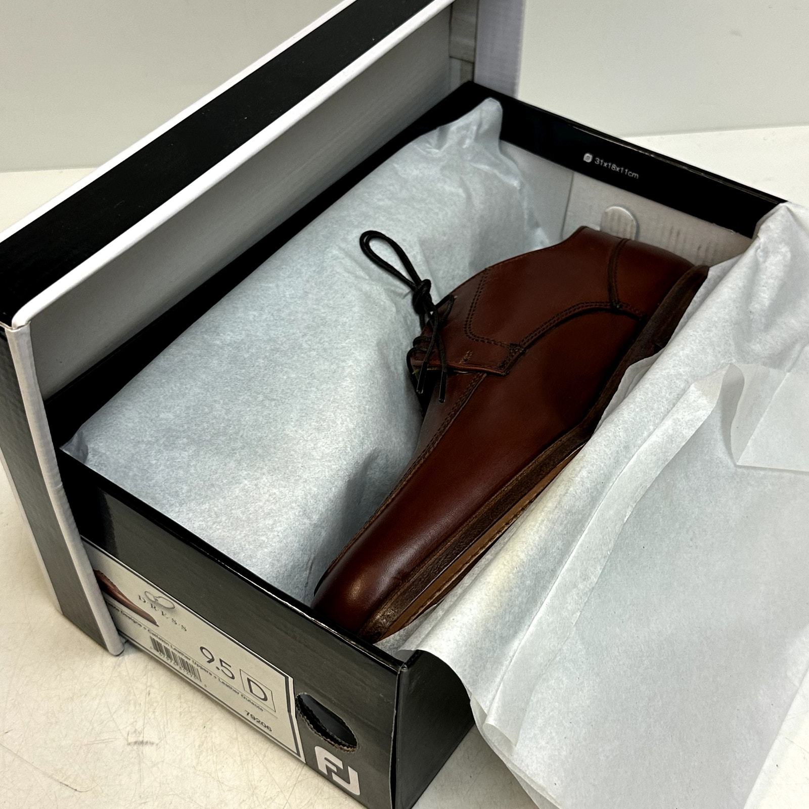Nib Rancourt & Co. X Footjoy Split Toe Derby Dress Shoe Brown Calf 79206 9.5 D — image 3 of 8